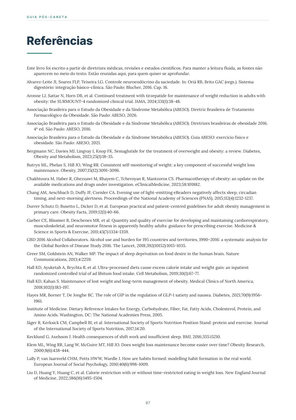Referências científicas · p. 87